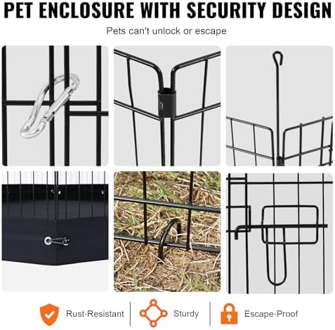 VEVOR Dog Playpen, Dog Fence Indoor and Outdoor Pen - Image 5