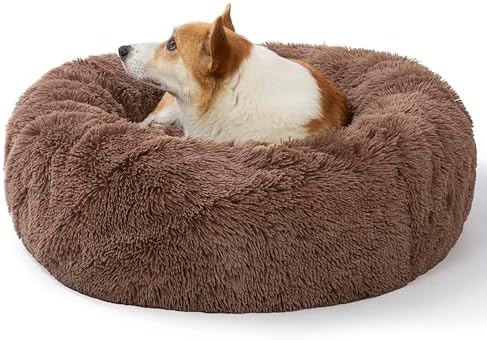 SAVFOX 30 inches Calming Donut Dog Bed by SAVFOX