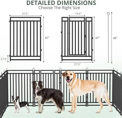 Thickened Outdoor Dog Fence, 24 Panels - Image 4