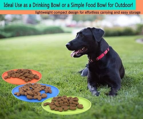 XIGOU Dog Flying Disc, 3 Pack Dog Flyer Toys, Soft Rubber Interactive - Image 5