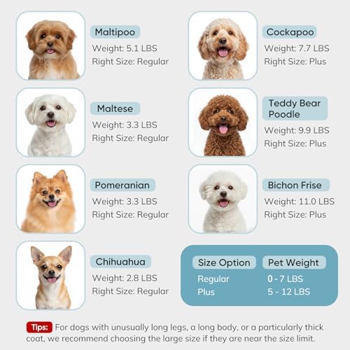 Supet Dog Sling Carrier for Small Pet, 95% Cotton Adjustable Front Backpack - Image 4