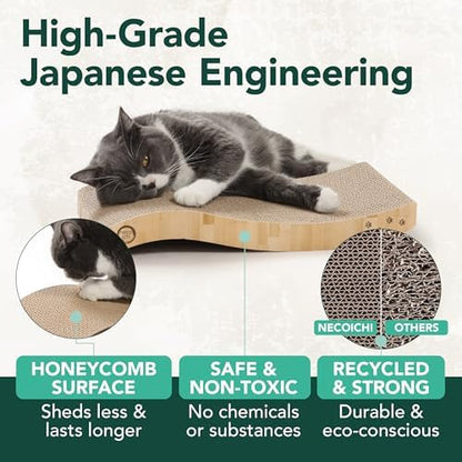 Reversible Wave Cat Scratcher for Indoor Cats - Image 4