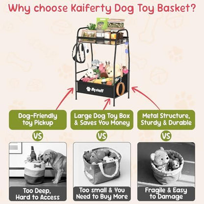 Kaiferty Medium Dog Toy basket, Toy Box - Image 2