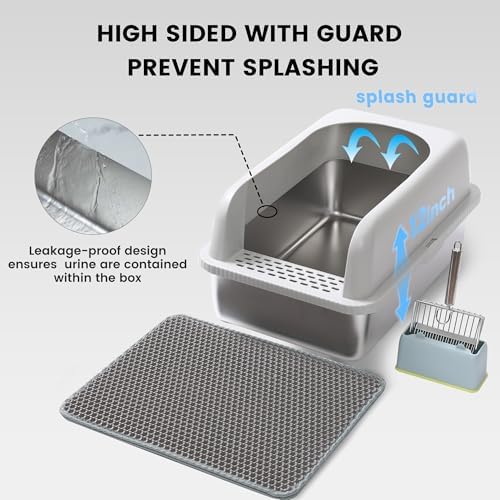 Stainless Steel XL Cat Litter Box - Image 6