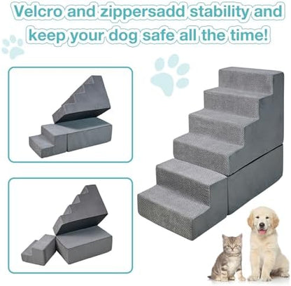 Dog Stairs&Steps for Small Dogs for High Beds 30-36" Tall - Image 3