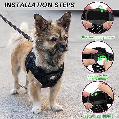 Dog Harness with AirTag Holder & 5 ft Leash Set - Image 6