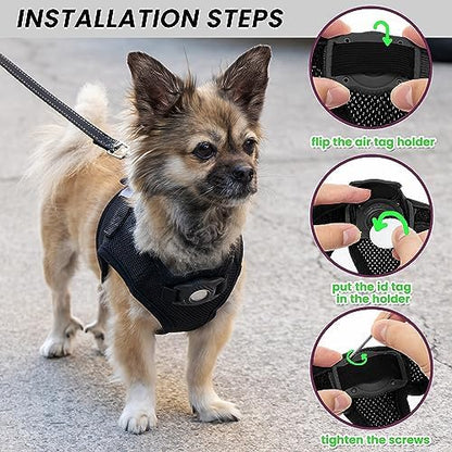 Dog Harness with AirTag Holder & 5 ft Leash Set - Image 6