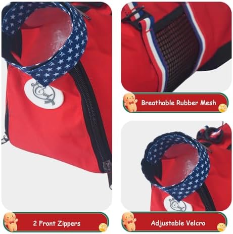 Cinf Cat Nail Clipping Cleaning Grooming Restraint Bag （Free Muzzle） No - Image 3