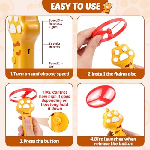 BABORUI Cat Toy Disc Launcher, Rechargeable Interactive Cat Fetch Toy Launcher - Image 4