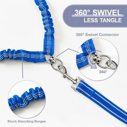 Double Dog Leash Padded Handle 360°Swivel No Tangle Dual Leash - Image 3