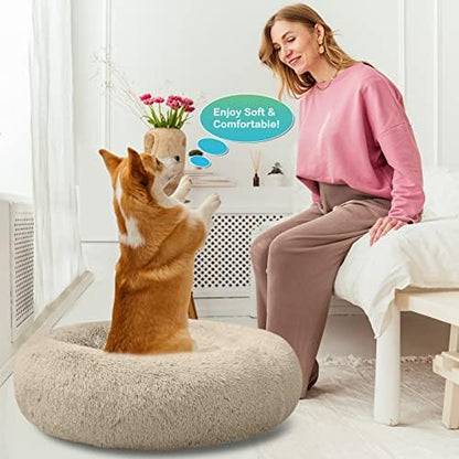 SAVFOX 45 inches Calming Donut Dog Bed - Image 6