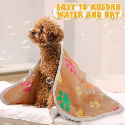 Chumia 18 Pcs Fleece Puppy Blanket - Image 6