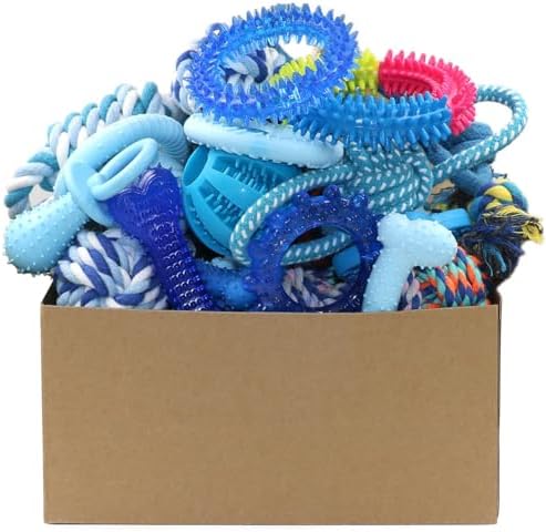 Beiker 20 Pack Puppy Chew Toys, Dog Teething Toys by Beiker