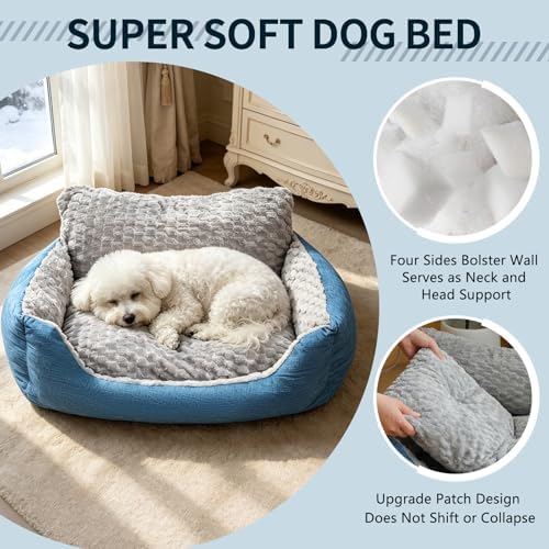 47" XL Dog Bed for Extra Large Dogs Up to 99 lbs, Memory Foam Bolster Sofa - Image 4