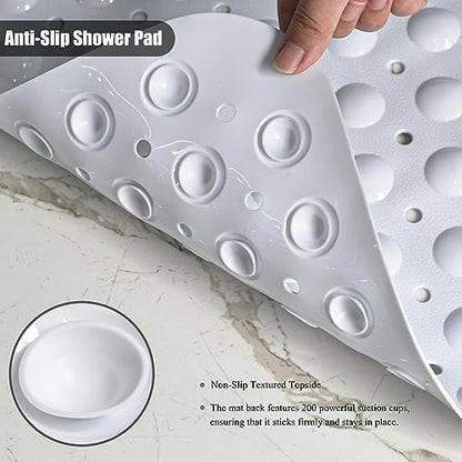Non Slip Bathtub Shower Mat, Extra Long Bath Mat - Image 2