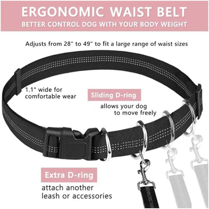 LANNEY Hands Free Dog Leash, Waist Running Leash - Image 5