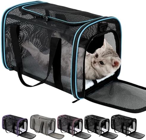 Cat Dog Pet Carriers Soft-Sided Cats Bag Animal Carriers Puppy Carrying Bag TSA by Unknown