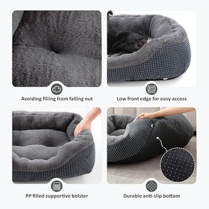 INVENHO Large Dog Beds Large Sized Dog, Washable Orthopedic Warming Soft - Image 3