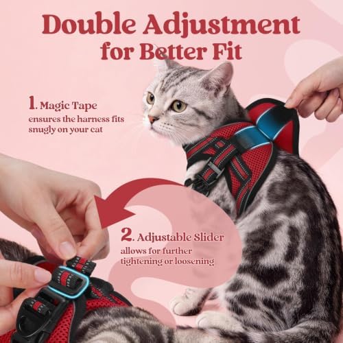 rabbitgoo Cat Harness and Leash Set, Step-in Soft Vest - Image 3