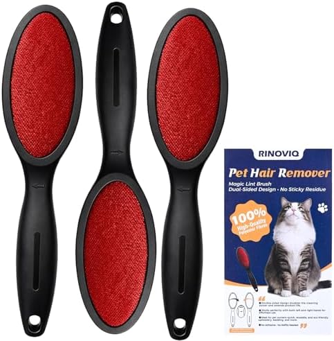 Magic Lint Remover Brush for Pet Hair, 3 Pack by RINOVIQ