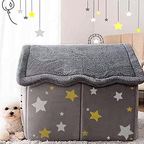 BXEBUI Dog House Indoor Memory Sponge, Foldable Dog House Kennel Bed Mat - Image 5