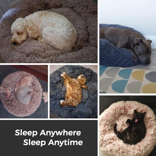 Calming Round Dog Bed & Cat Bed - Image 6