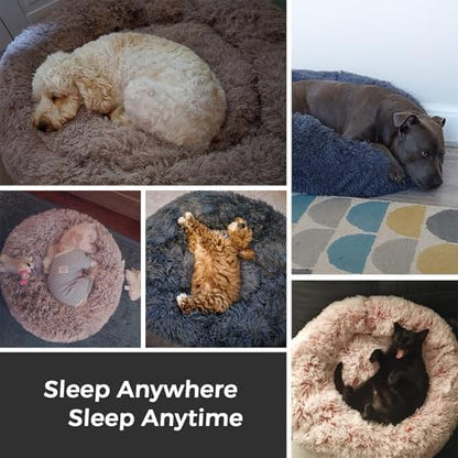 Calming Round Dog Bed & Cat Bed - Image 6