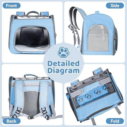 Airline Approved Cat Soft-Sided Carrier Backpack Up to 12 lbs - Image 6