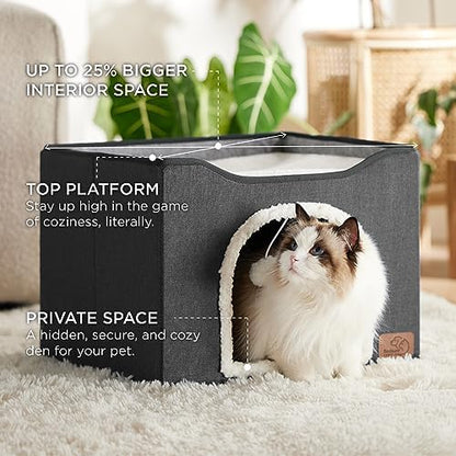 Bedsure Cat House Bed for Indoor Cats - Image 2