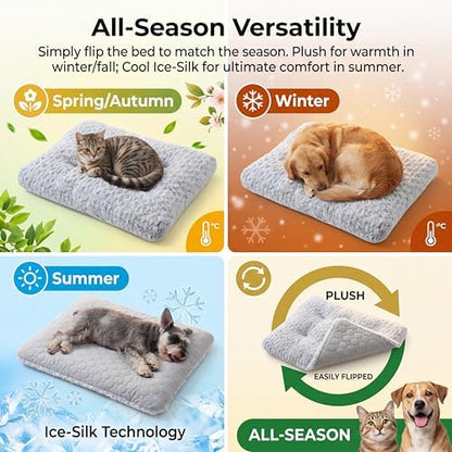 Dog Crate Mat, Reversible Cooling Dog Bed - Image 3