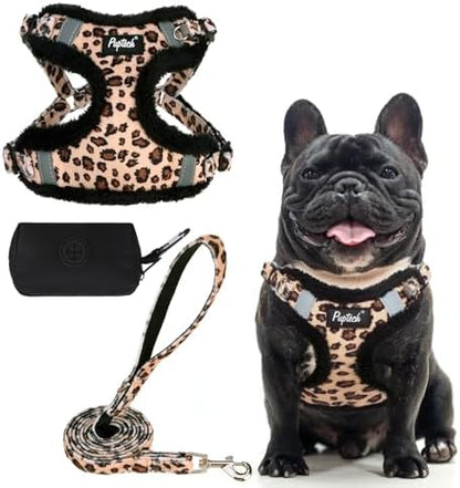 PUPTECK Dog Harness and Leash Set Small Sized, Step in No Pull Adjustable Puppy by PUPTECK