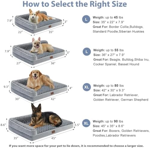BFPETHOME Orthopedic Washable Dog Bed, Sleeping Couch - Image 2