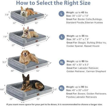 BFPETHOME Orthopedic Washable Dog Bed, Sleeping Couch - Image 2