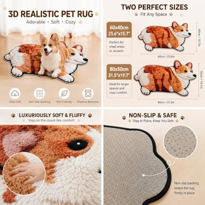 3D Realistic Dog Shaped Bath Mat & Floor Rug - Image 5