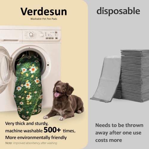Washable Pee Pads for Dogs 24"x72" 2 Pack Reusable Puppy Potty Pad - Image 3