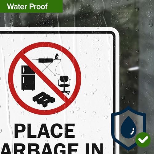 Place Garbage Inside Dumpster Do Not Throw Or Leave On Ground All Boxes - Image 7