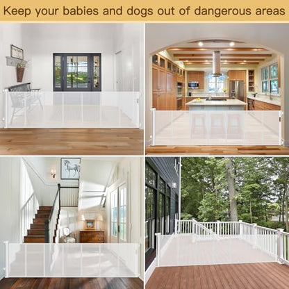 Reinforced 200 Inch Retractable Baby Gates Extra Wide Baby Gate - Image 6