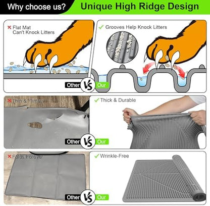 Mofason Silicone Cat Litter Mat XXL - Image 6