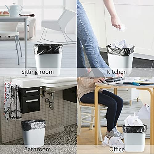 Teivio Small Black Trash Bags 4 Gallon 1000 Count Kitchen Bulk Garbage Bags - Image 5