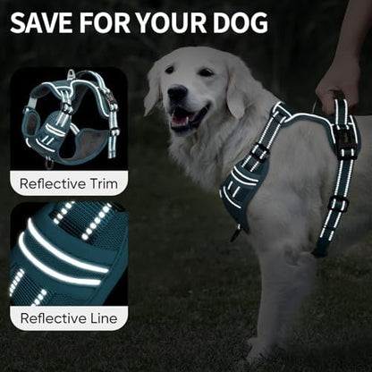 HEELE Dog Harness for Medium Dogs No Pull Dog Vest Harness - Image 3