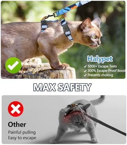 Halypet Cat Harness and Leash Set, Escape Proof Cat Harnesses - Image 4