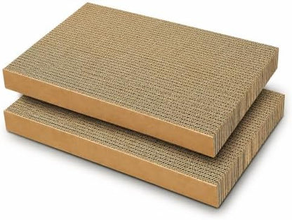Cat Scratcher 2-Pack Refills, Large Cardboard Pads by AGYM