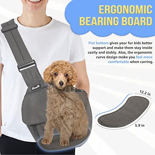 SlowTon Pet Carrier, Hard Bottom Support & Adjustable Padded Shoulder Strap - Image 3