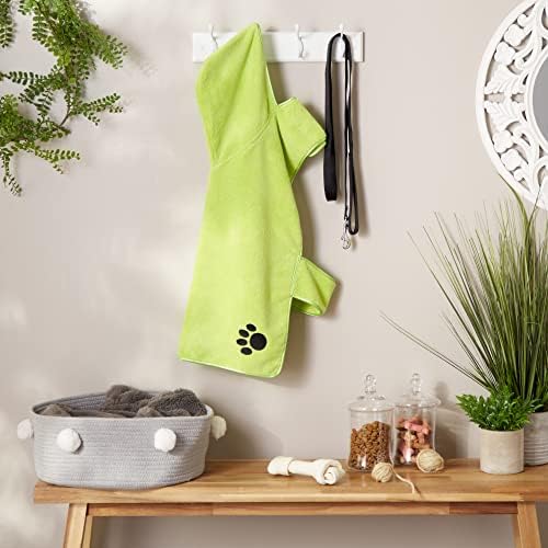 Bone Dry Pet Robe Collection, Embroidered Absorbent Microfiber Bath Robe - Image 6