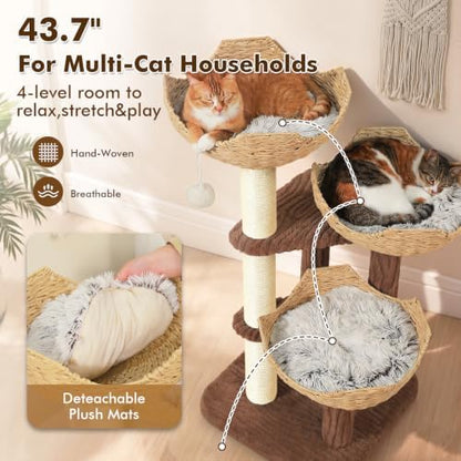 PAWZ Road Modern Cat Tree with Baskets - Image 6