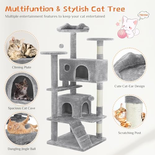 Sweetcrispy 54-inch Cat Tree Tower - Image 4