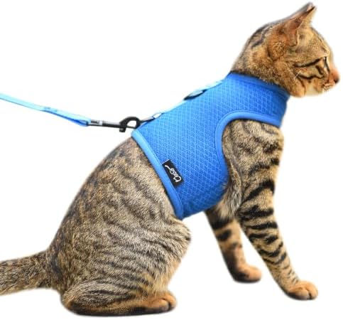 Cat Harness and Leash Set for Walking Escape Proof by YizhiMiaow