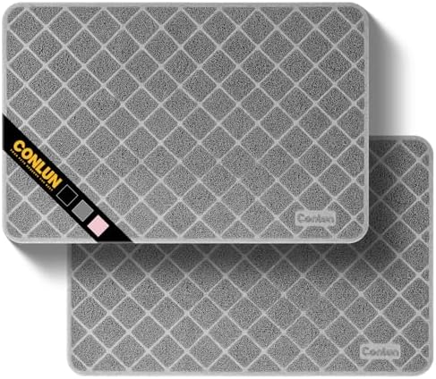 Conlun Cat Litter Mat Litter Trapping Mat, Less Waste Cat Litter Box Mat by Conlun