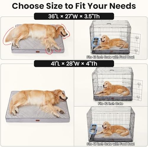 OhGeni Orthopedic Waterproof Large Dog Bed, Memory Foam, 41 inch - Image 2