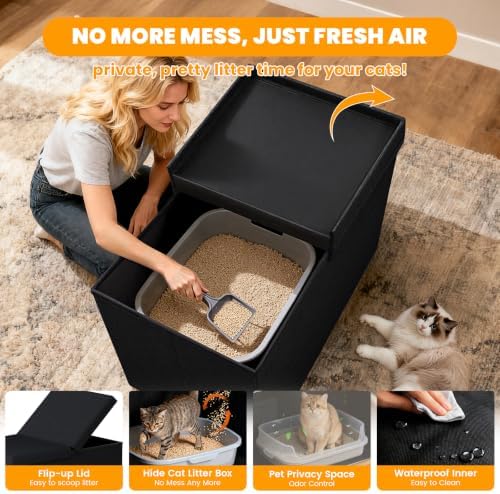3-in-1 Cat Litter Box Enclosure - Image 4